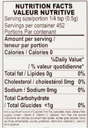 The Nutrition Facts of 24 Mantra Coriander Powder 
