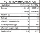 The Nutrition Facts of 24 Mantra Organic Clove 