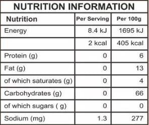 The Nutrition Facts of 24 Mantra Organic Clove 