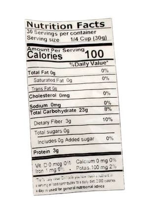 The Nutrition Facts of 24 Mantra Organic Jowar Flour