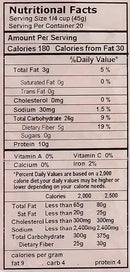 The Nutrition Facts of 24 Mantra Organic Masoor Dal 