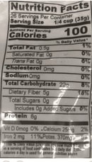 The Nutrition Facts of 24 Mantra Organic Panchratna Dal 
