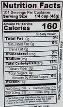 The Nutrition Facts of 24 Mantra Organic Ponni Parboiled Rice Large