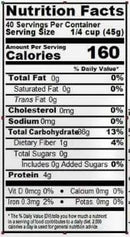 The Nutrition Facts of 24 Mantra Organic Ponni Raw Rice