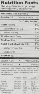 The Nutrition Facts of 24 Mantra Organic Rice Flour