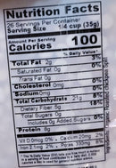 The Nutrition Facts of 24 Mantra Organic Roasted Chickpea Split 