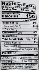 The Nutrition Facts of 24 Mantra Organic Sonamasuri Rice Small