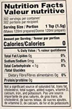 This is the Nutrition of 24 Mantra Organic Tulsi Ginger Tea.