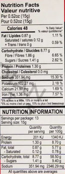 The Nutrition Facts of Aachi Chilli Chicken Masala 