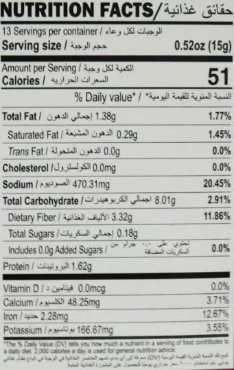 The Nutrition Facts of Aachi Prawn Biryani Masala 