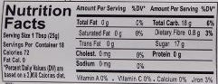 The Nutrition Facts of Ahmed Hurda In Sugar Syrup 