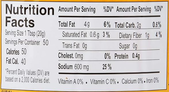 The Nutrition Facts of Ahmed Mixed Pickle in Oil (Hyderabadi Taste)  