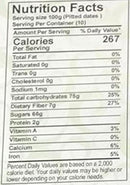 This is the Nutrition of Al Madinah Sukkary Dates (Alqassim)