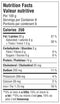 The Nutrition Facts of Al Safa Beef Burger Patties 