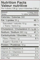 The Nutrition Facts of Al Safa Beef Gyro Slices 
