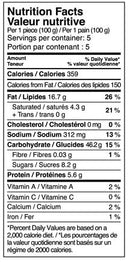 The Nutrition Facts of Al Safa Sheermal 
