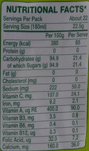 This is the Nutrition of Amulya Diary Whitener.