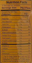 The Nutrition Facts of This is the Nutrition of Anand Kachori (Sweet & Spicy Wheat Rolls).