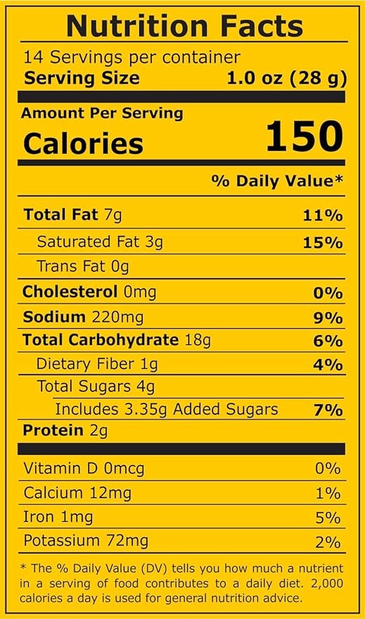 The Nutrition Facts of This is the Nutrition of Anand  Mini Bhakarwadi (Spicy Wheat Rolls).