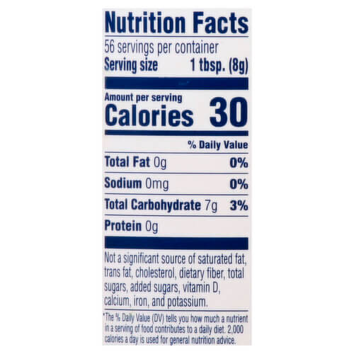 The Nutrition Facts of Argo Corn Starch