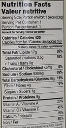 The Nutrition Facts of Ashoka Tandoori Aloo Kathi Roll 