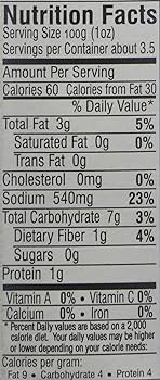 The Nutrition Facts of Badshah Khichadi Masala 