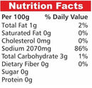 The Nutrition Facts of Badshah Mathuras Jaljira Powder 