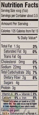 The Nutrition Facts of Badshah Pomegranate Powder 
