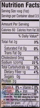 The Nutrition Facts of Badshah Sindhi Biryani Masala 