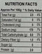 The Nutrition Facts of Badshah Thandai Mix Masala 