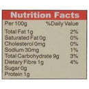 The Nutrition Facts of Badshah White Pepper Powder 