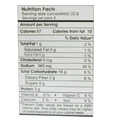 The Nutrition Facts of Banne Nawab's Butter Chicken Masala 