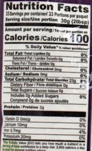 The Nutrition Facts of Brahmins Easy Palappan Mix 