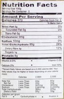 The Nutrition Facts of Brahmins Puttu Powder 