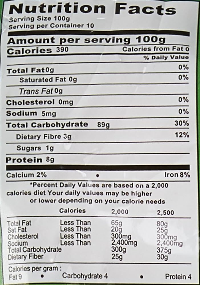 The Nutrition Facts of Brahmins Special Pathiri Podi 