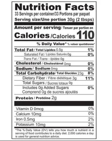 The Nutrition Facts of Brahmins Wheat Puttu Podi 