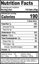 This is the Nutrition of Britannia Double Choco Cake.