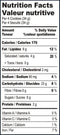 The Nutrition Facts of This is the Nutrition of Britannia Good Day Butter Cookies (8Packs).