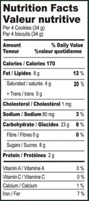 This is the Nutrition of Britannia Good Day Pista-Almond Cookie.