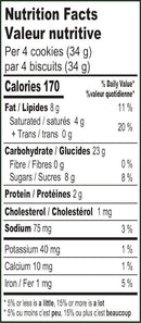 The Nutrition Facts of This is the Nutrition of Britannia Good Day Pista-Almond (8Packs).