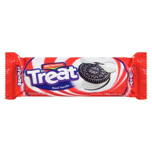 Britannia Treat Kool Vanilla Cream Biscuit MirchiMasalay
