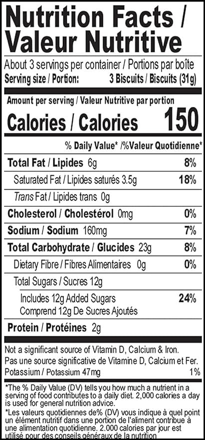 This is the Nutrition of Britannia Vanilla Cookies.