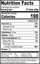This is the Nutrition of Britannia Vanilla Flavored Cake.