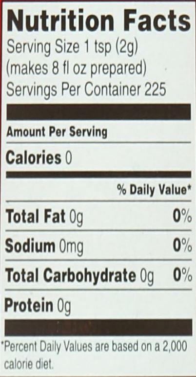This is the Nutrition of Brooke Bond Loose Tea.