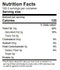 The Nutrition Facts of Butcher Boy Vegetable Oil