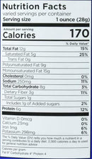 This is the Nutrition of Castania Extra Mixed Nuts Can