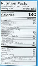 This is the Nutrition of Castania Nuts Low Salt Can