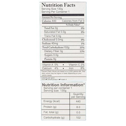 This is the Nutrition of Ching's Pad Thai Noodles Lemongrass And Chilli