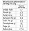 The Nutrition Facts of Ching's Paneer Chilli Samosa 