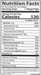 The Nutrition Facts of Ciuti Grapseed Oil